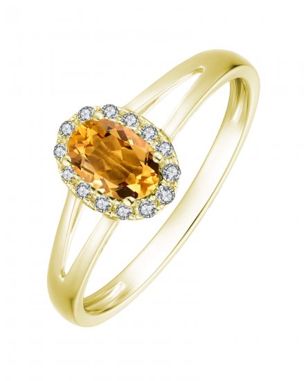OVAL COLORED STONE DIAMOND RING (VR407)